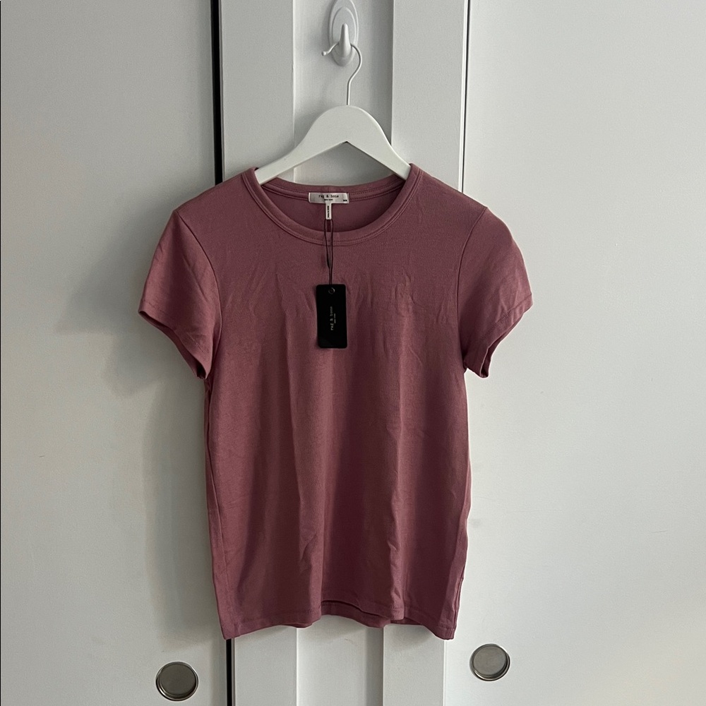 Rag & Bone Dusty Rose Short Sleeve Tee